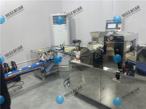 寧波廖老板酥餅機生產(chǎn)線已調試完畢，已投入生產(chǎn)
