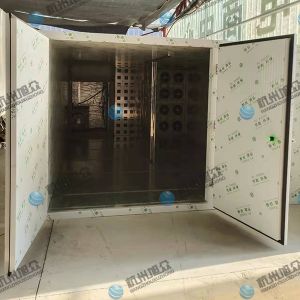 空氣能12p烘干房安裝完成，客戶烘干黃精藥材